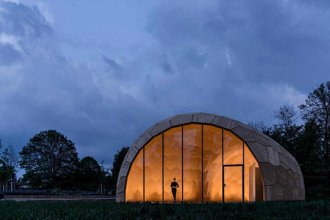 國(guó)外裝配的輕型木殼展覽館展廳設(shè)計(jì)圖2